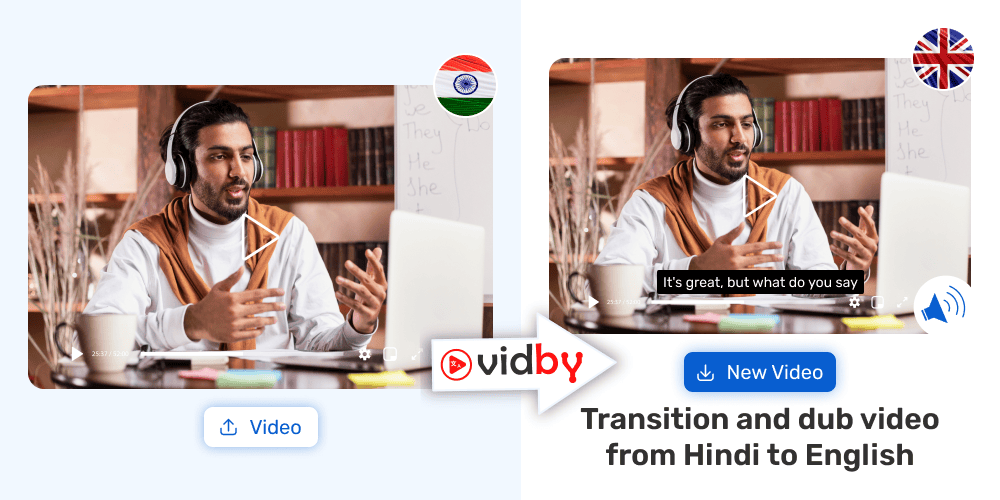 Translate Hindi Video to English