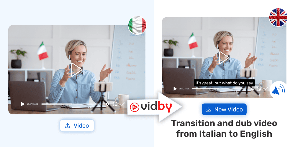 Translate Italian Video to English
