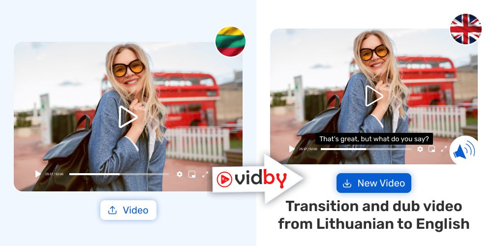 Translate Lithuanian video to English