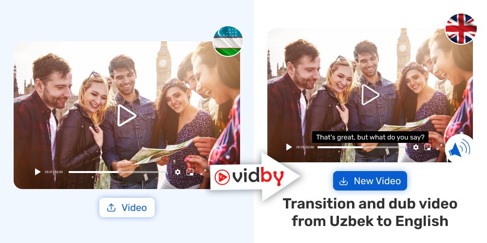 Translate Uzbek video to English